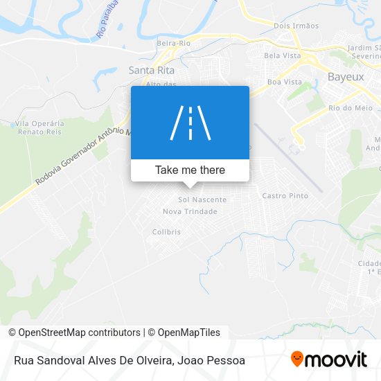 Rua Sandoval Alves De Olveira map