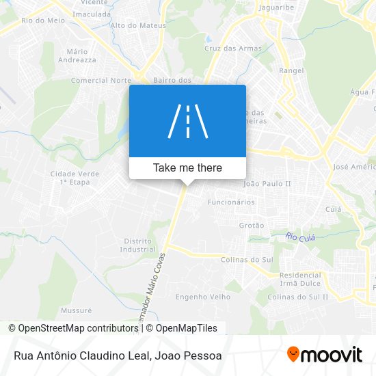 Rua Antônio Claudino Leal map
