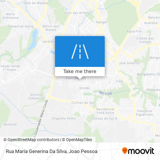 Mapa Rua Maria Generina Da Silva