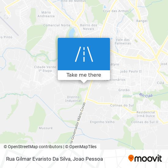 Mapa Rua Gilmar Evaristo Da Silva