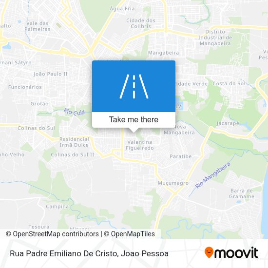 Rua Padre Emiliano De Cristo map