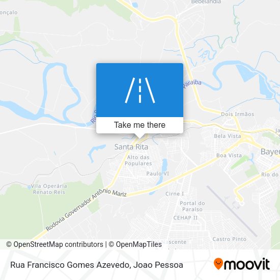 Rua Francisco Gomes Azevedo map
