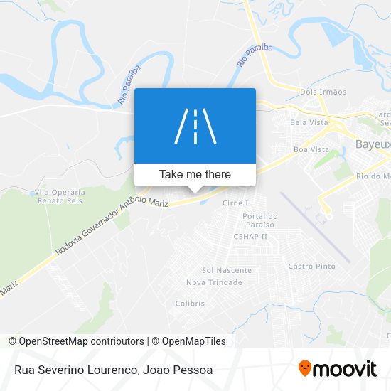 Rua Severino Lourenco map