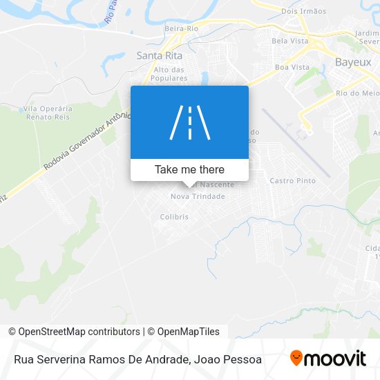Rua Serverina Ramos De Andrade map