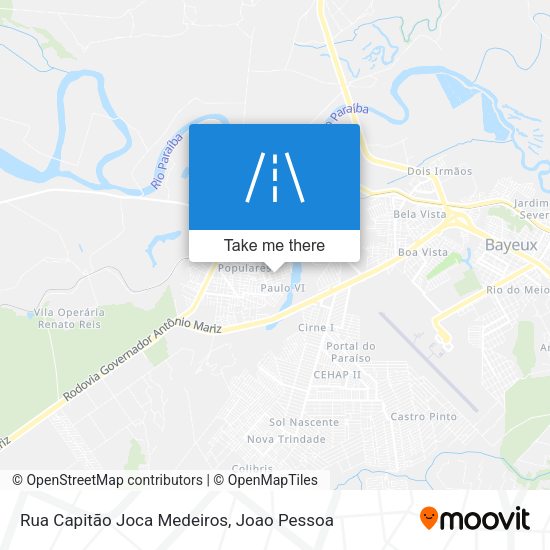 Rua Capitão Joca Medeiros map