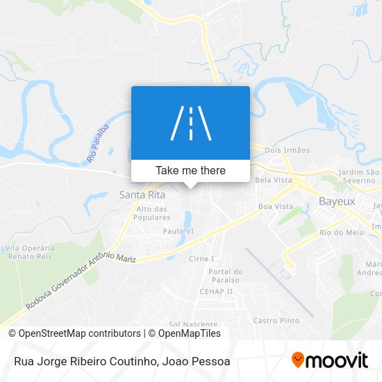 Rua Jorge Ribeiro Coutinho map