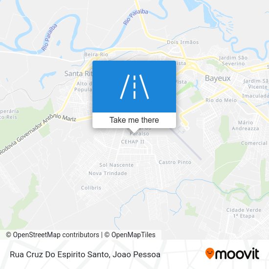 Rua Cruz Do Espirito Santo map