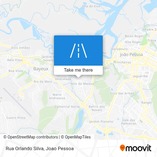 Rua Orlando Silva map