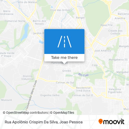 Rua Apolônio Crispim Da Silva map