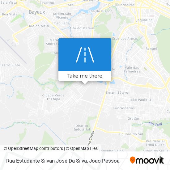 Rua Estudante Silvan José Da Silva map