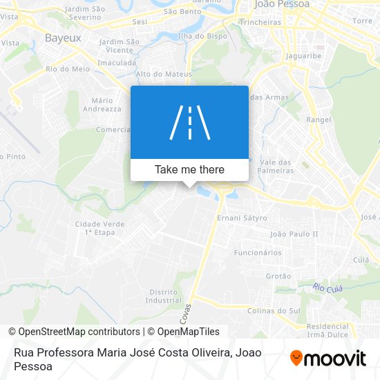Rua Professora Maria José Costa Oliveira map
