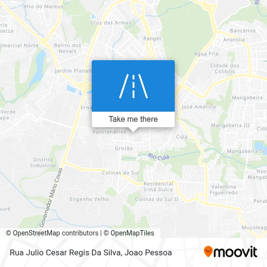 Rua Julio Cesar Regis Da Silva map