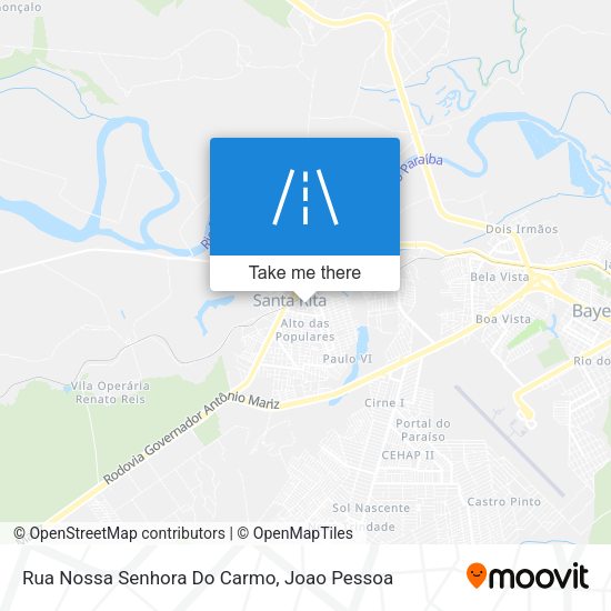 Rua Nossa Senhora Do Carmo map