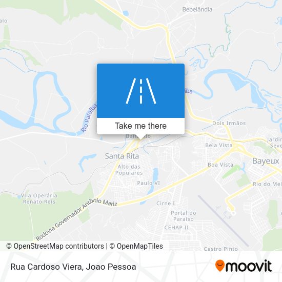 Rua Cardoso Viera map