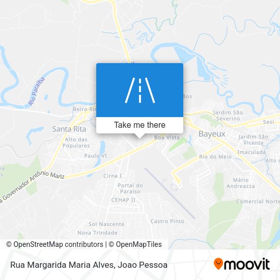 Rua Margarida Maria Alves map