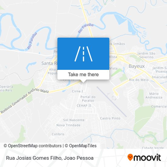 Rua Josias Gomes Filho map