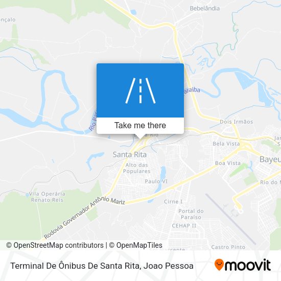 Terminal De Ônibus De Santa Rita map