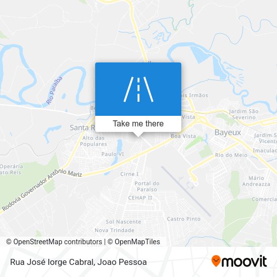 Rua José Iorge Cabral map
