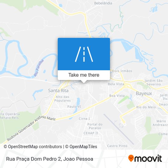 Rua Praça Dom Pedro 2 map