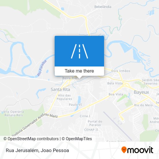 Rua Jerusalém map