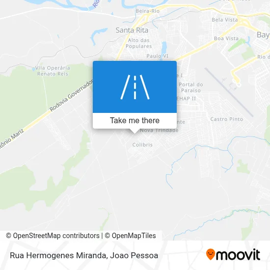 Rua Hermogenes Miranda map