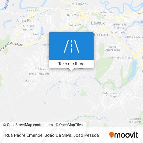 Rua Padre Emanoel João Da Silva map
