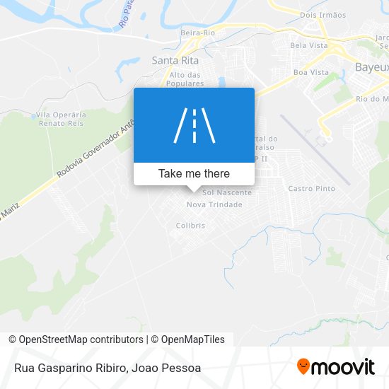 Rua Gasparino Ribiro map