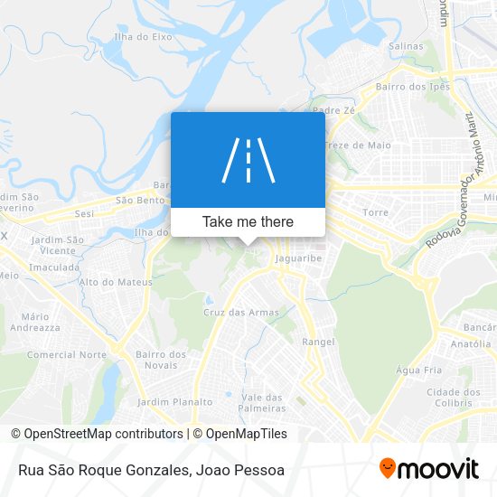 Rua São Roque Gonzales map