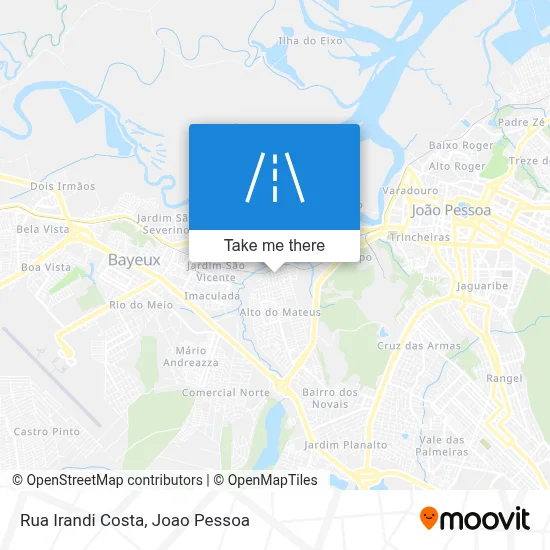 Rua Irandi Costa map