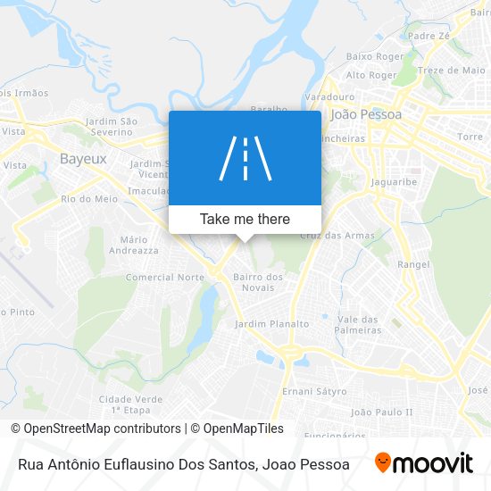 Rua Antônio Euflausino Dos Santos map
