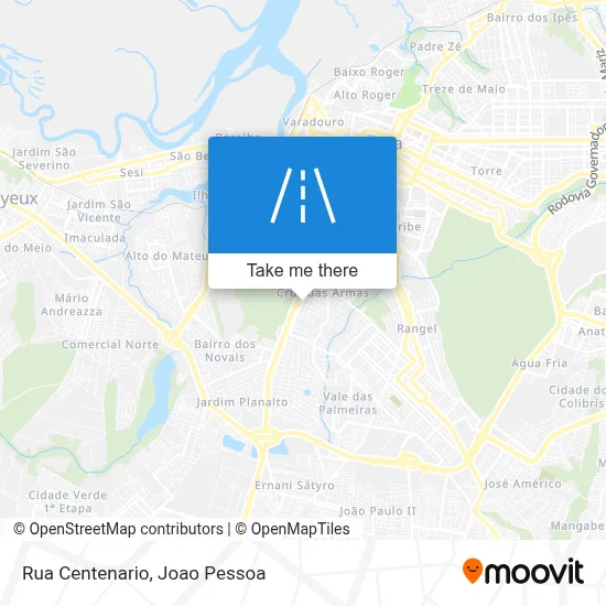 Rua Centenario map