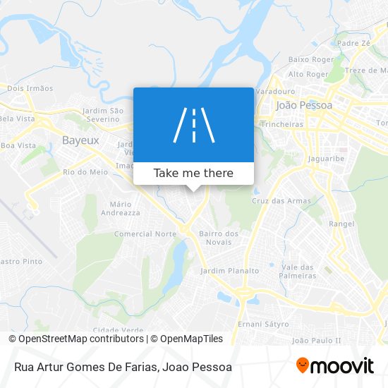 Mapa Rua Artur Gomes De Farias