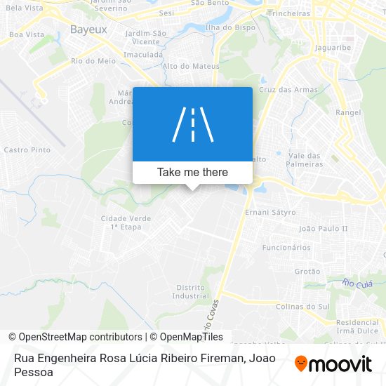 Rua Engenheira Rosa Lúcia Ribeiro Fireman map