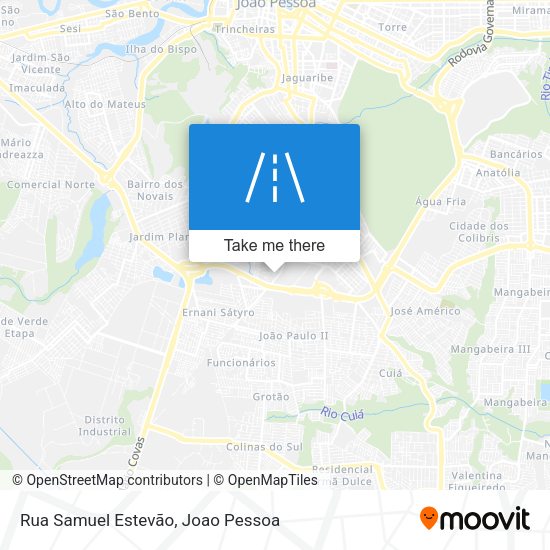 Rua Samuel Estevão map
