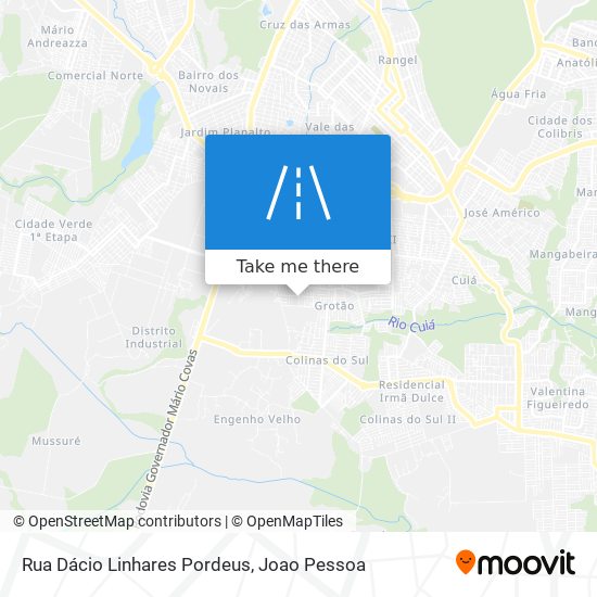 Rua Dácio Linhares Pordeus map