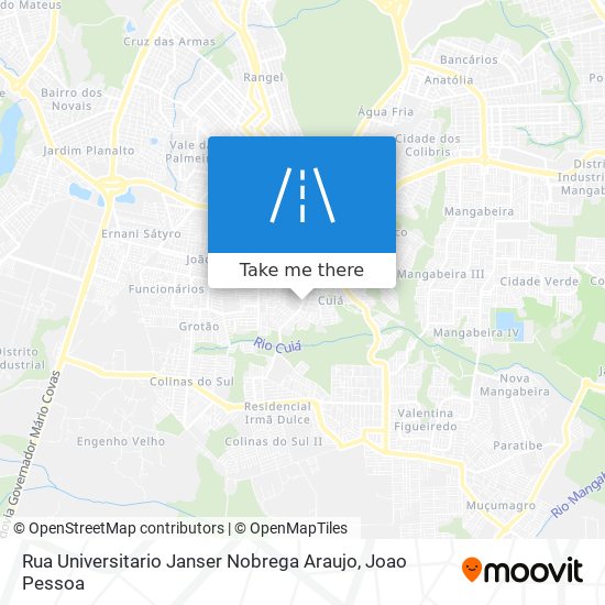 Rua Universitario Janser Nobrega Araujo map