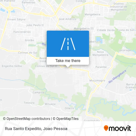 Rua Santo Expedito map
