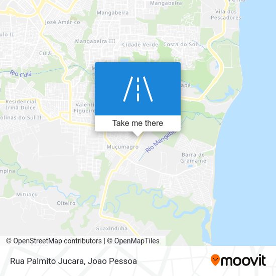 Rua Palmito Jucara map