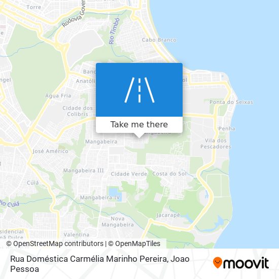 Mapa Rua Doméstica Carmélia Marinho Pereira