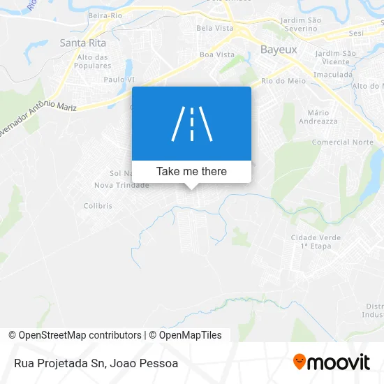 Rua Projetada Sn map
