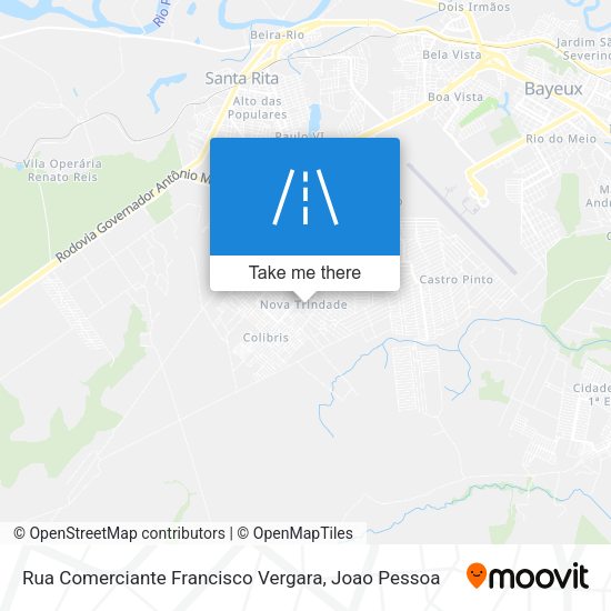 Rua Comerciante Francisco Vergara map