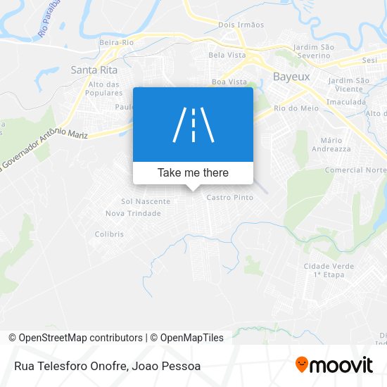 Rua Telesforo Onofre map