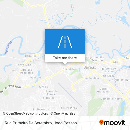 Rua Primeiro De Setembro map