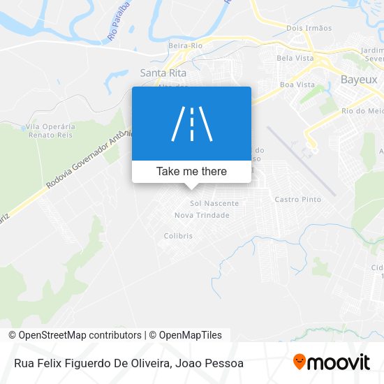 Rua Felix Figuerdo De Oliveira map