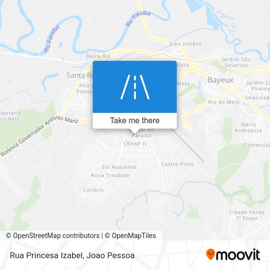 Rua Princesa Izabel map
