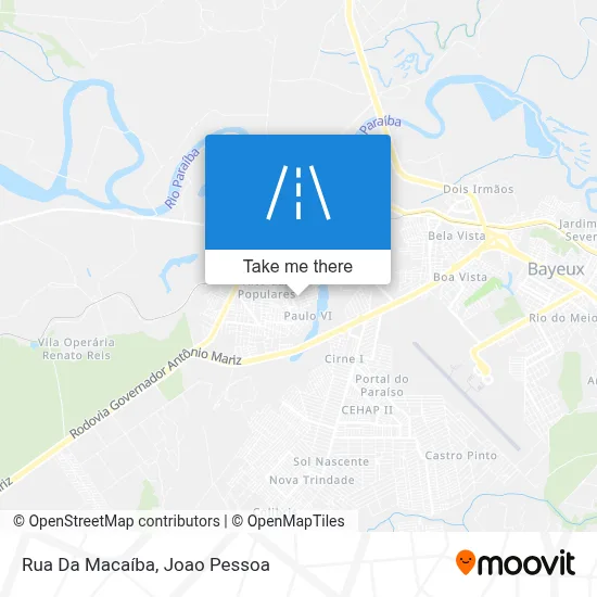 Rua Da Macaíba map
