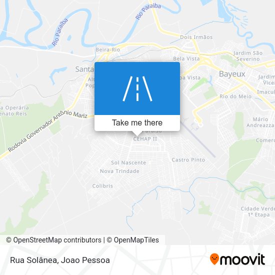 Rua Solânea map
