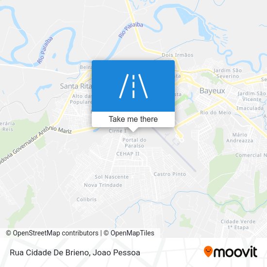 Rua Cidade De Brieno map