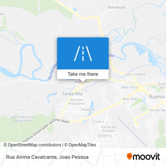 Rua Alvina Cavalcante map
