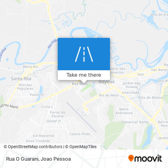 Mapa Rua O Guarani
